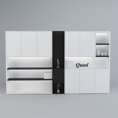 Tủ giám đốc hiện đại thiết kế khoang mở tích hợp hệ đèn LED DKTGD42