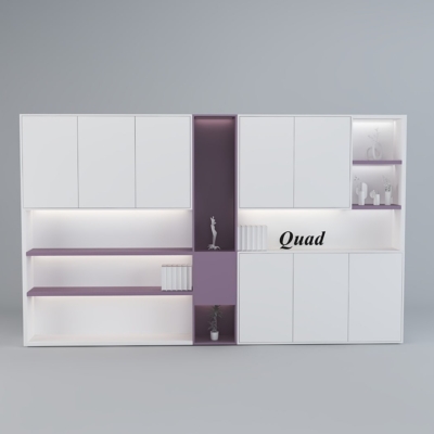 Tủ giám đốc hiện đại thiết kế khoang mở tích hợp hệ đèn LED DKTGD42