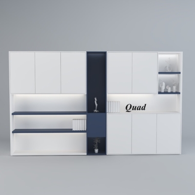 Tủ giám đốc hiện đại thiết kế khoang mở tích hợp hệ đèn LED DKTGD42