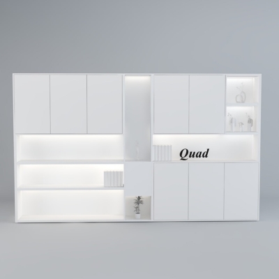 Tủ giám đốc hiện đại thiết kế khoang mở tích hợp hệ đèn LED DKTGD42