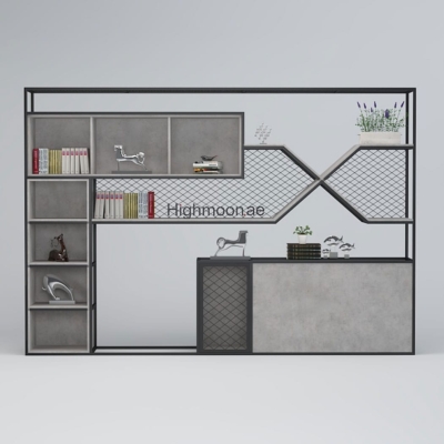 Tủ giám đốc khung sắt sơn tĩnh điện, kết hợp kệ chữ X độc đáo DKTGD45