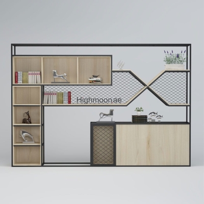 Tủ giám đốc khung sắt sơn tĩnh điện, kết hợp kệ chữ X độc đáo DKTGD45