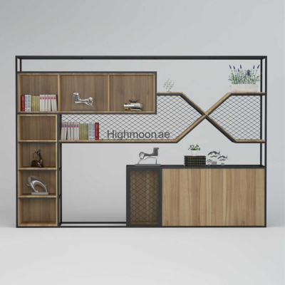 Tủ giám đốc khung sắt sơn tĩnh điện, kết hợp kệ chữ X độc đáo DKTGD45