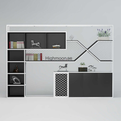 Tủ giám đốc khung sắt sơn tĩnh điện, kết hợp kệ chữ X độc đáo DKTGD45