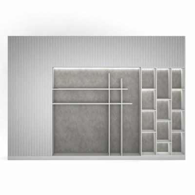 Tủ giám đốc hiện đại kết hợp hệ đèn LED trang trí DKTGD46