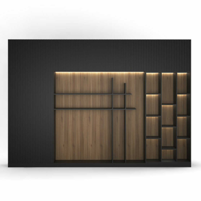 Tủ giám đốc hiện đại kết hợp hệ đèn LED trang trí DKTGD46