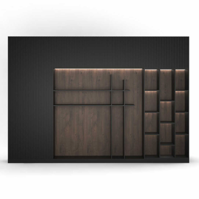 Tủ giám đốc hiện đại kết hợp hệ đèn LED trang trí DKTGD46