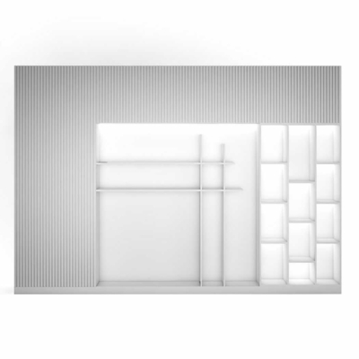 Tủ giám đốc hiện đại kết hợp hệ đèn LED trang trí DKTGD46