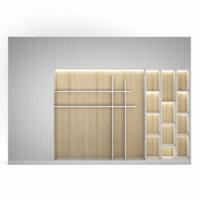 Tủ giám đốc hiện đại kết hợp hệ đèn LED trang trí DKTGD46