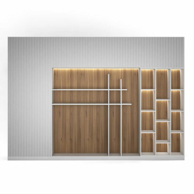 Tủ giám đốc hiện đại kết hợp hệ đèn LED trang trí DKTGD46