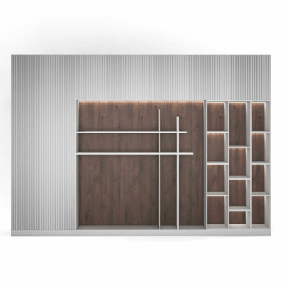 Tủ giám đốc hiện đại kết hợp hệ đèn LED trang trí DKTGD46