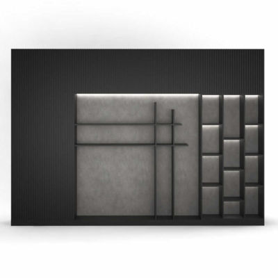 Tủ giám đốc hiện đại kết hợp hệ đèn LED trang trí DKTGD46