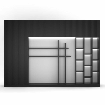 Tủ giám đốc hiện đại kết hợp hệ đèn LED trang trí DKTGD46