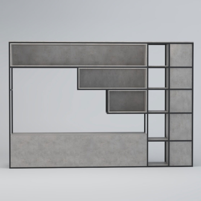 Tủ giám đốc khung sắt hiện đại, trang trí đẹp mắt DKTGD47