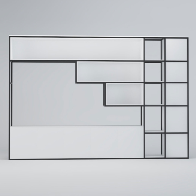 Tủ giám đốc khung sắt hiện đại, trang trí đẹp mắt DKTGD47