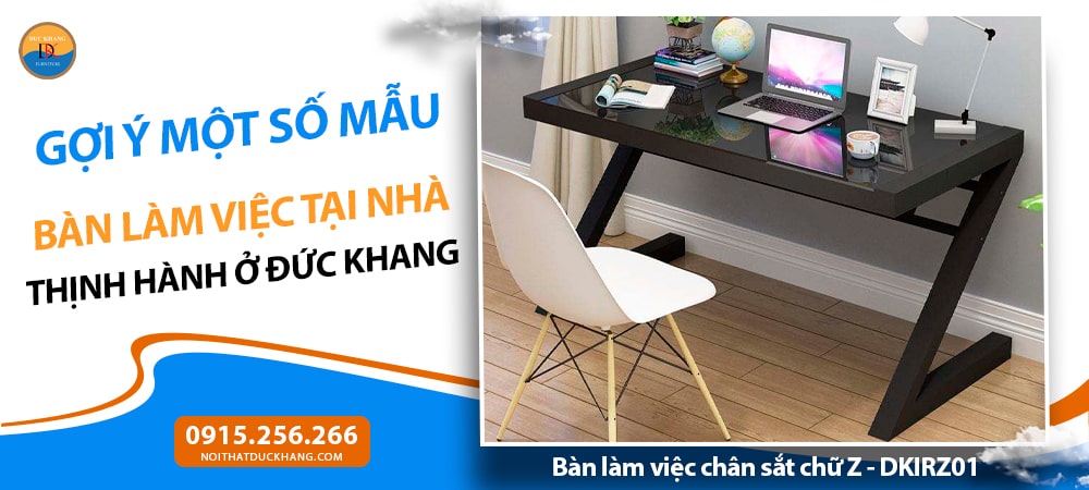 Bàn làm việc chân sắt chữ Z - DKIRZ01 Bàn làm việc chân sắt chữ Z - DKIRZ01