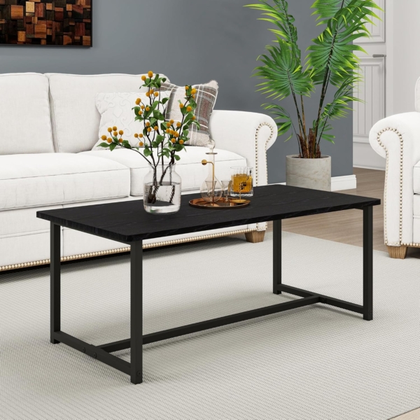 Bàn cà phê phòng khách chữ nhật, chân sắt sơn tĩnh điện BPK04