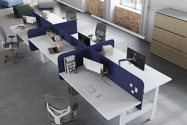 Thi công cụm bàn làm việc nhóm giá tốt Đức Khang