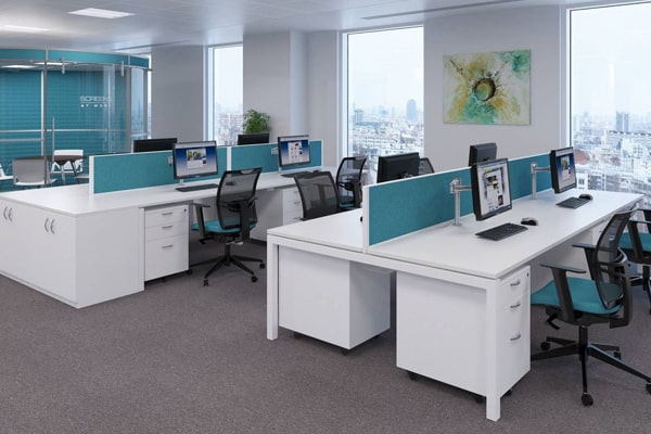 Thi công cụm bàn làm việc nhóm giá tốt Đức Khang