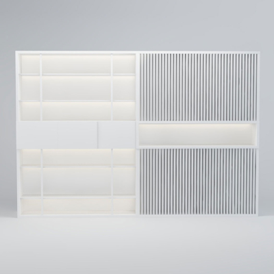 Tủ giám đốc hiện đại kết hợp gỗ và nan, tối ưu công năng DKTGD49