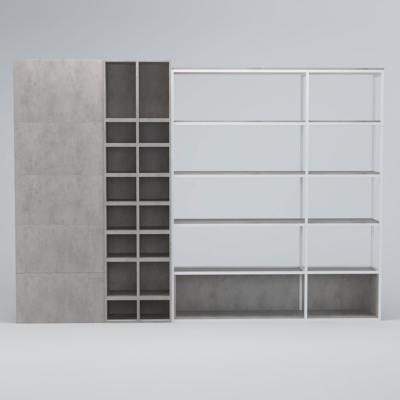 Tủ giám đốc dạng mở, khung sắt sơn tĩnh điện kết hợp gỗ DKTGD50