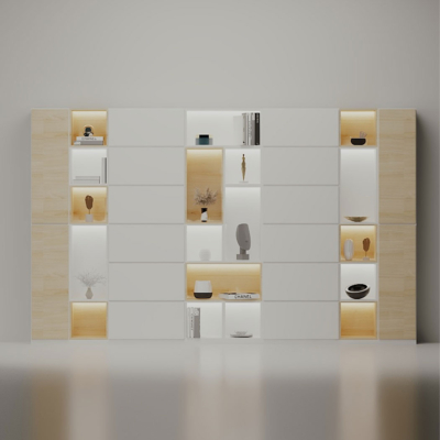 Tủ giám đốc cánh kín kết hợp đèn LED, tối ưu không gian lưu trữ DKTGD51