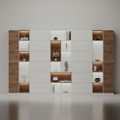 Tủ giám đốc cánh kín kết hợp đèn LED, tối ưu không gian lưu trữ DKTGD51