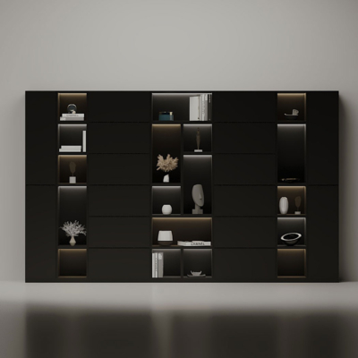 Tủ giám đốc cánh kín kết hợp đèn LED, tối ưu không gian lưu trữ DKTGD51