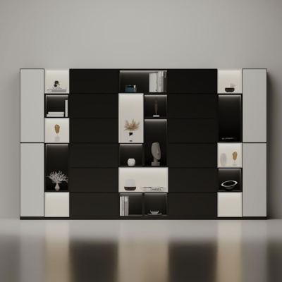 Tủ giám đốc cánh kín kết hợp đèn LED, tối ưu không gian lưu trữ DKTGD51