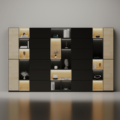 Tủ giám đốc cánh kín kết hợp đèn LED, tối ưu không gian lưu trữ DKTGD51