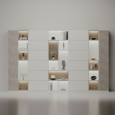 Tủ giám đốc cánh kín kết hợp đèn LED, tối ưu không gian lưu trữ DKTGD51