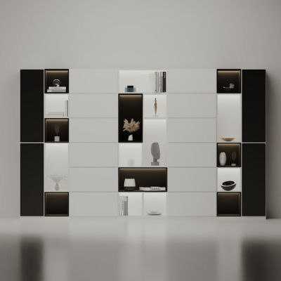 Tủ giám đốc cánh kín kết hợp đèn LED, tối ưu không gian lưu trữ DKTGD51