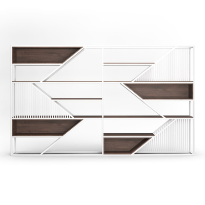 Tủ giám đốc khung thép sơn tĩnh điện kết hợp gỗ, kiểu dáng ấn tượng DKTGD52