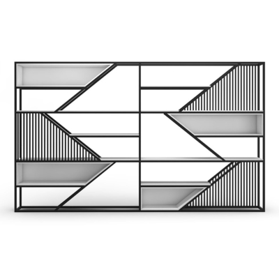 Tủ giám đốc khung thép sơn tĩnh điện kết hợp gỗ, kiểu dáng ấn tượng DKTGD52