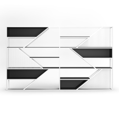 Tủ giám đốc khung thép sơn tĩnh điện kết hợp gỗ, kiểu dáng ấn tượng DKTGD52