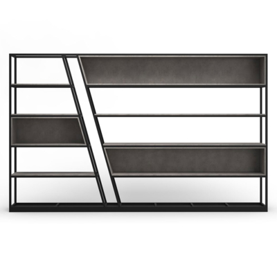 Tủ giám đốc khung thép sơn tĩnh điện kiểu dáng chéo phá cách DKTGD54