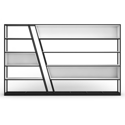 Tủ giám đốc khung thép sơn tĩnh điện kiểu dáng chéo phá cách DKTGD54