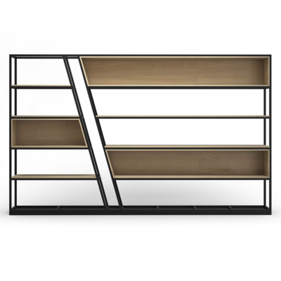 Tủ giám đốc khung thép sơn tĩnh điện kiểu dáng chéo phá cách DKTGD54