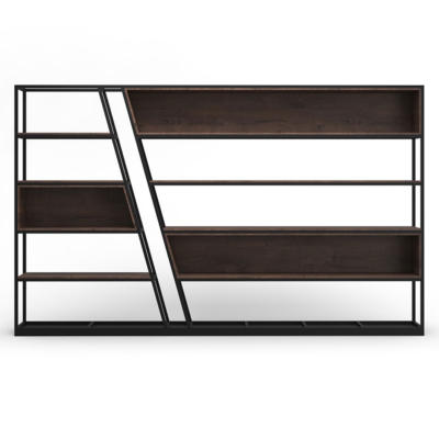 Tủ giám đốc khung thép sơn tĩnh điện kiểu dáng chéo phá cách DKTGD54