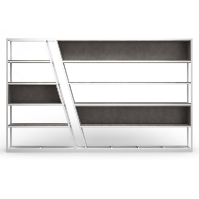 Tủ giám đốc khung thép sơn tĩnh điện kiểu dáng chéo phá cách DKTGD54