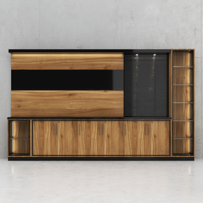 Tủ giám đốc cửa trượt hiện đại kết hợp hệ đèn LED cao cấp DKTGD56