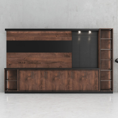 Tủ giám đốc cửa trượt hiện đại kết hợp hệ đèn LED cao cấp DKTGD56