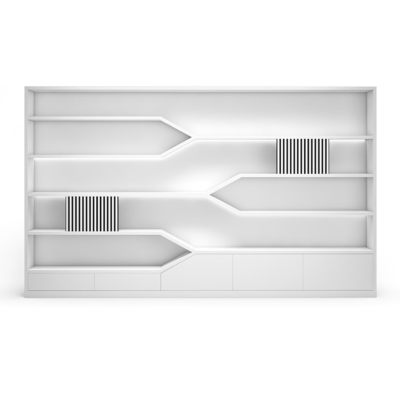 Tủ giám đốc cao cấp phá cách, kết hợp kệ mở trưng bày DKTGD58