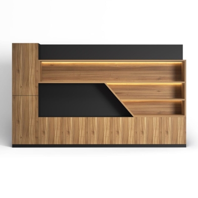 Tủ giám đốc đẹp với khoang mở phá cách kết hợp đèn LED nổi bật DKTGD60