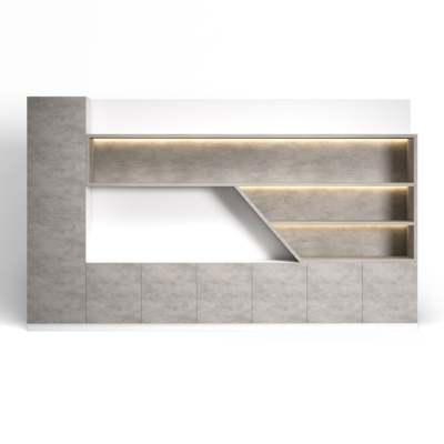 Tủ giám đốc đẹp với khoang mở phá cách kết hợp đèn LED nổi bật DKTGD60