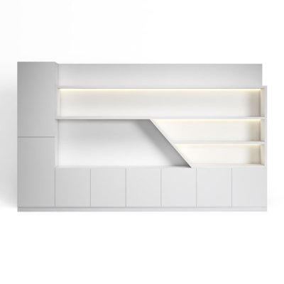 Tủ giám đốc đẹp với khoang mở phá cách kết hợp đèn LED nổi bật DKTGD60