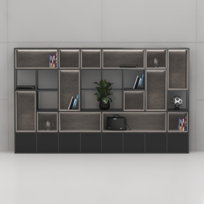 Tủ giám đốc sang trọng tích hợp đèn LED hiện đại DKTGD66