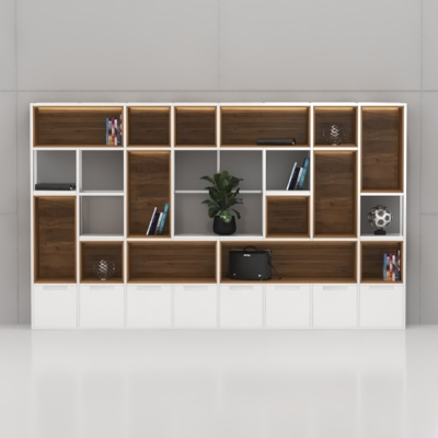 Tủ giám đốc sang trọng tích hợp đèn LED hiện đại DKTGD66