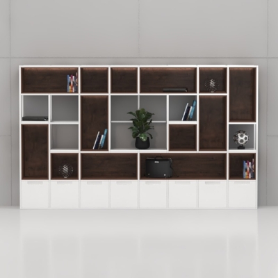 Tủ giám đốc sang trọng tích hợp đèn LED hiện đại DKTGD66