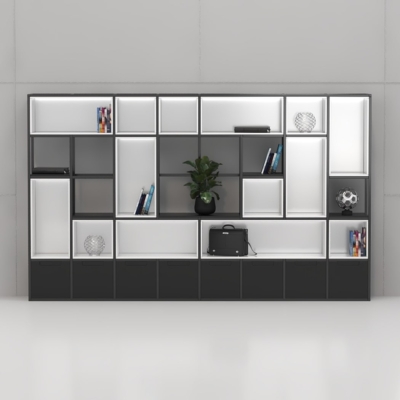 Tủ giám đốc sang trọng tích hợp đèn LED hiện đại DKTGD66